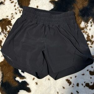 Lululemon black running shorts